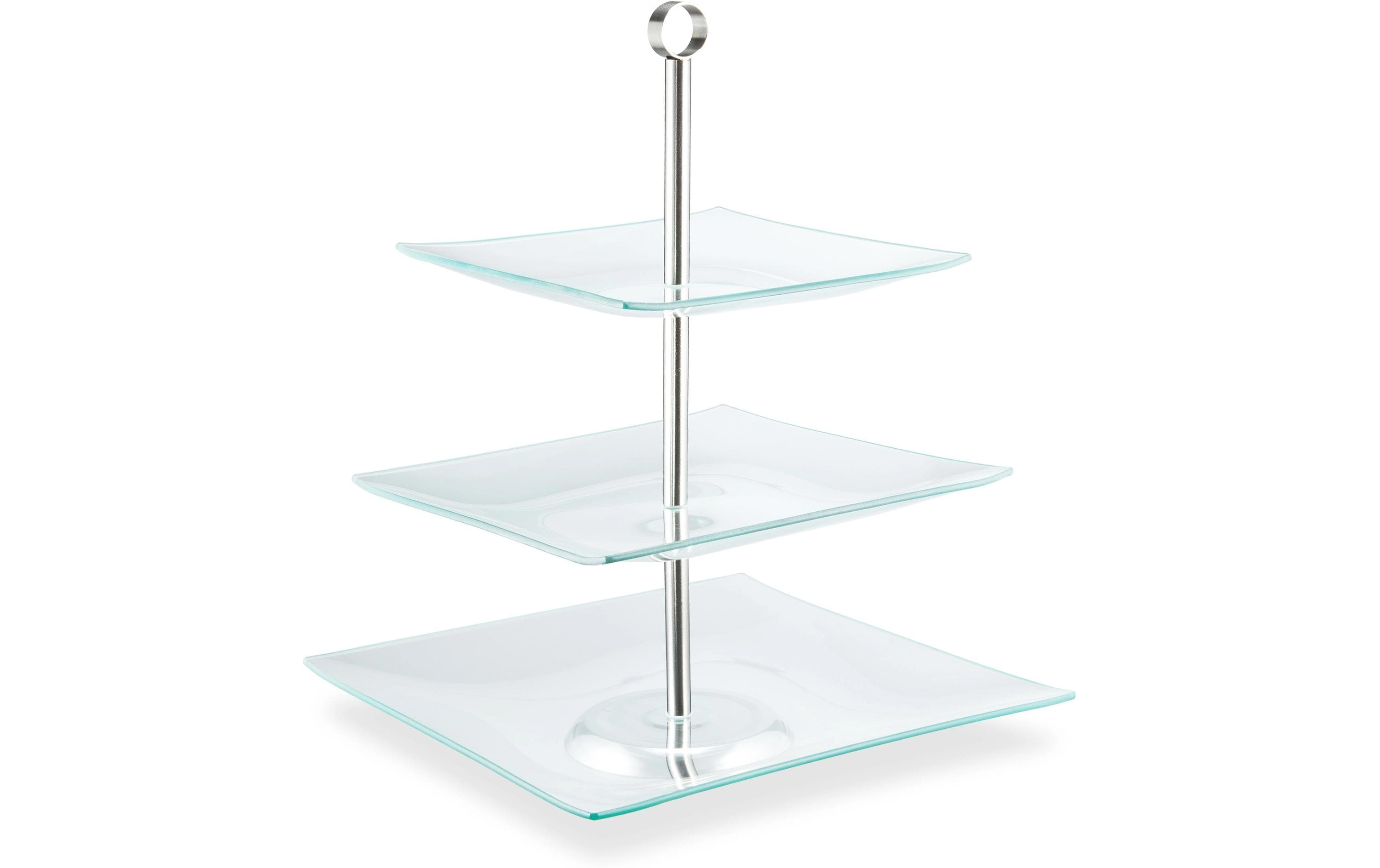 relaxdays Etagere 3-Stufen Eckig