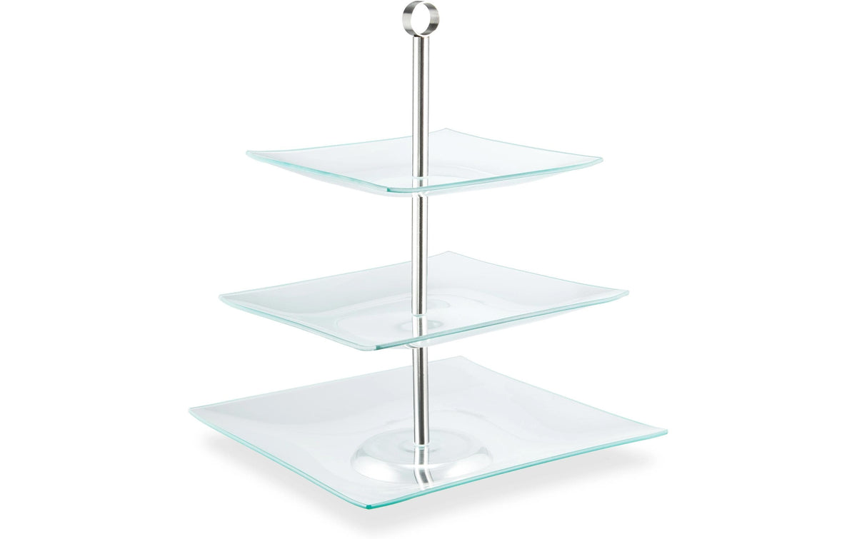 relaxdays Etagere 3-Stufen Eckig