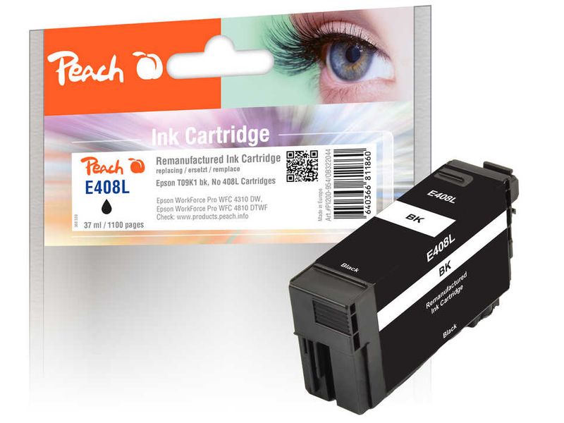 Peach | Tinte Epson No. 408L black | 2200 Seiten