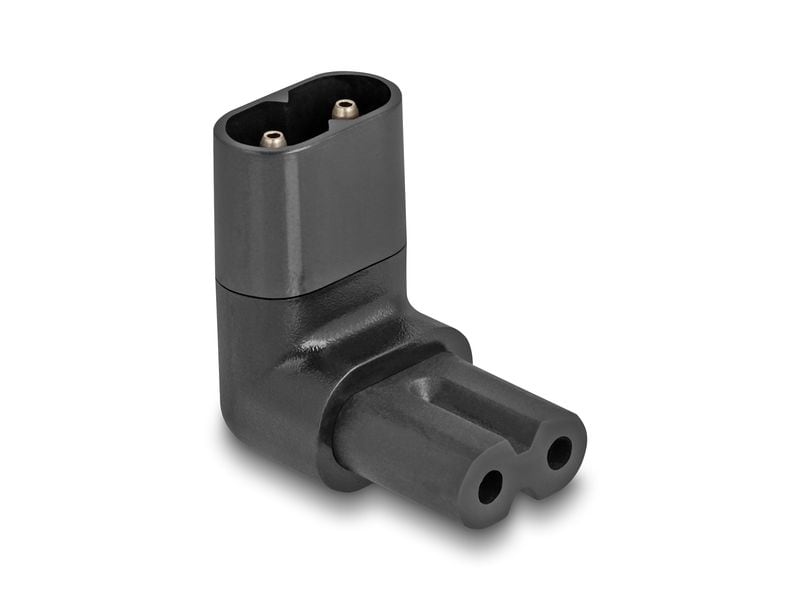 Delock | Netzadapter IEC60320 C8-C7 | Stecker / Buchse, 2.5A, 90 grad gewinkelt