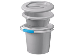 Sigma Home | Putzeimer Water-Line Set | 12 Liter, 3-teilig, Grau