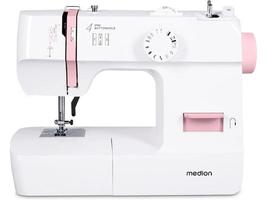Medion | Nähmaschine Life SM70 | Weiss/Rosa