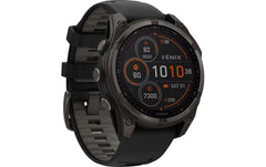 GARMIN | Fenix 8 Solar Sapphire | 47mm, Carbon Gray, Black/Pebble Gray