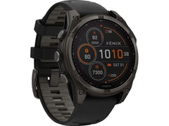 GARMIN | Fenix 8 Solar Sapphire | 47mm, Carbon Gray, Black/Pebble Gray