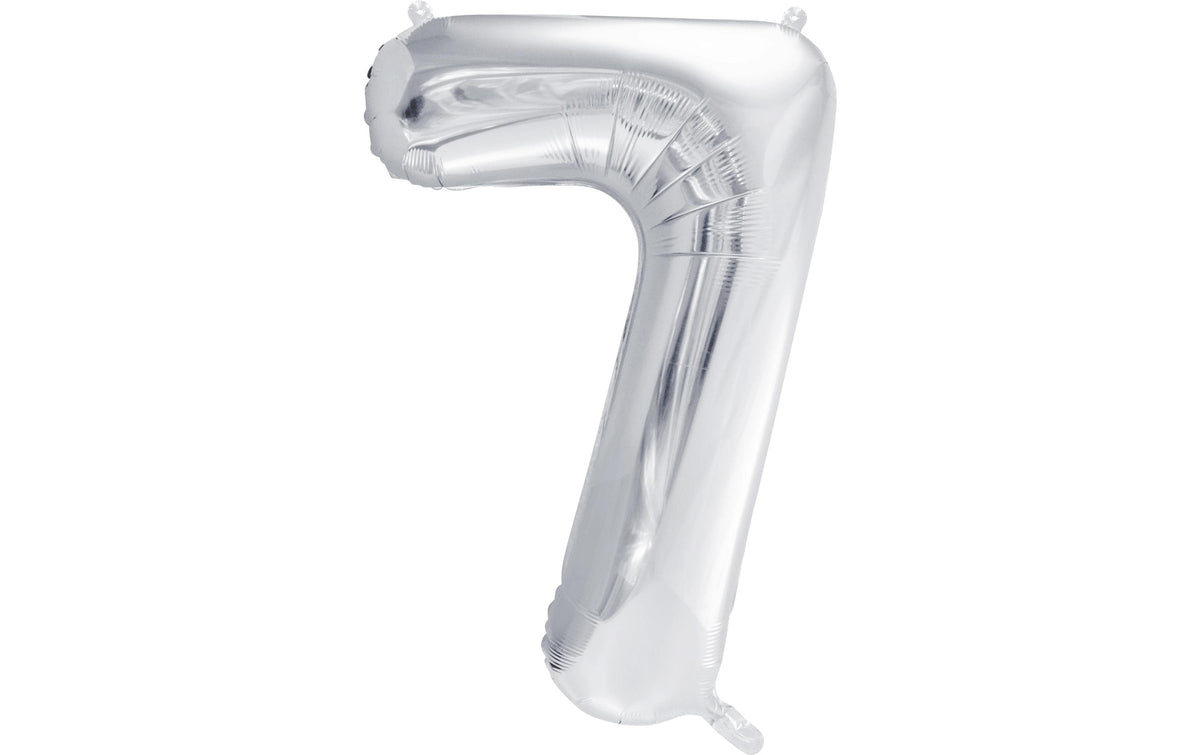 Partydeco, Folienballon Zahl 7 gross 86 cm,