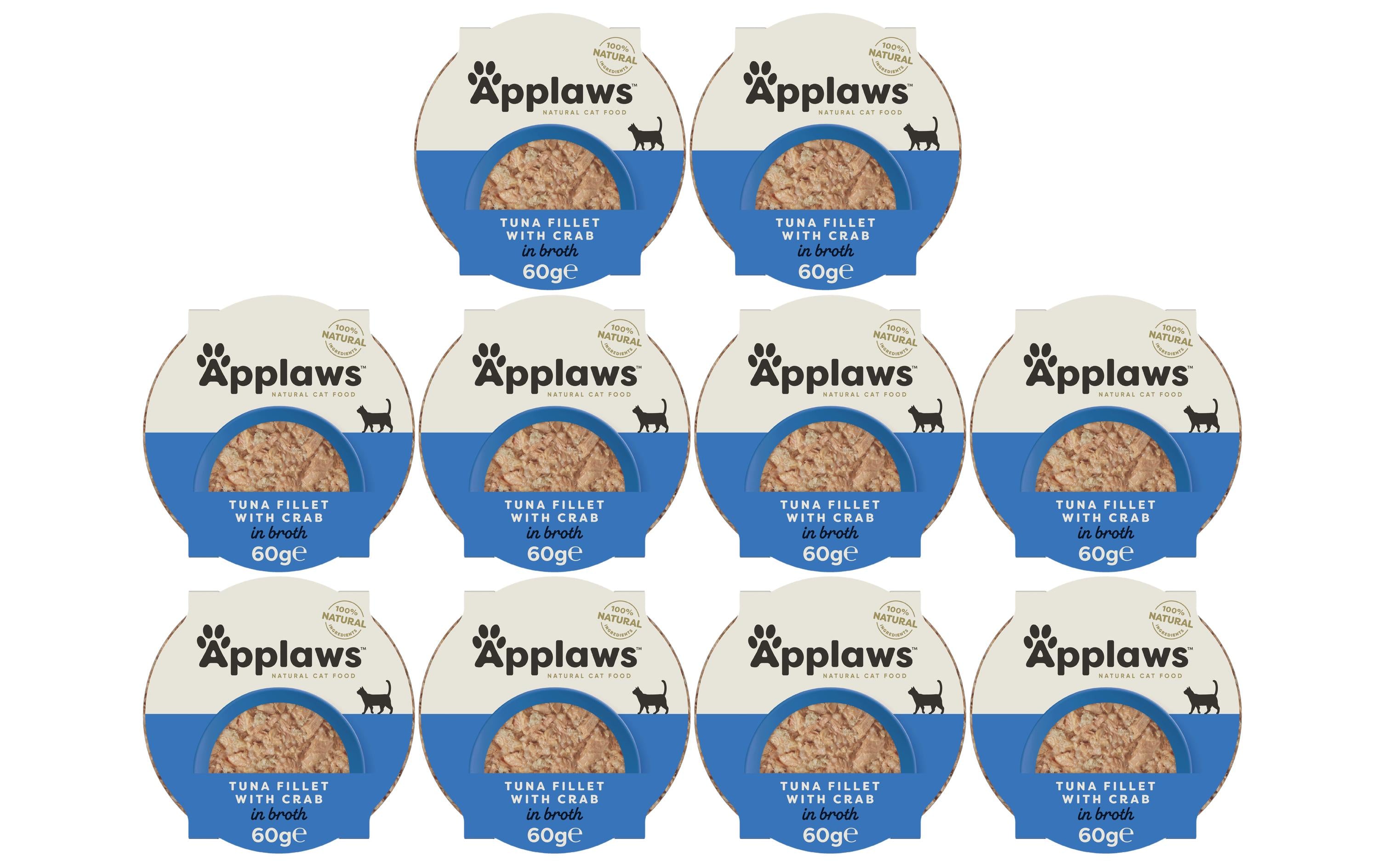 Applaws, Nassfutter Schale Thunfisch & Krab