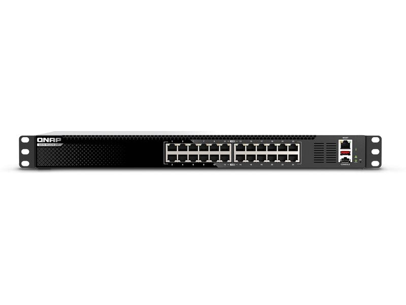 QNAP | QSW-M3224-24T, Management Switch | 24-Port 10GbE, rackmount design