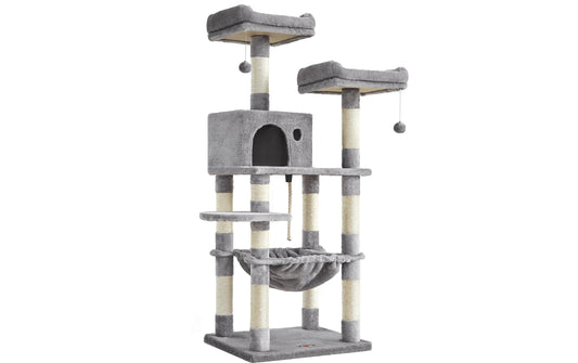 Feandrea | Kratzbaum grau | 143x55x45cm