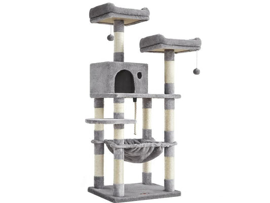Feandrea | Kratzbaum grau | 143x55x45cm