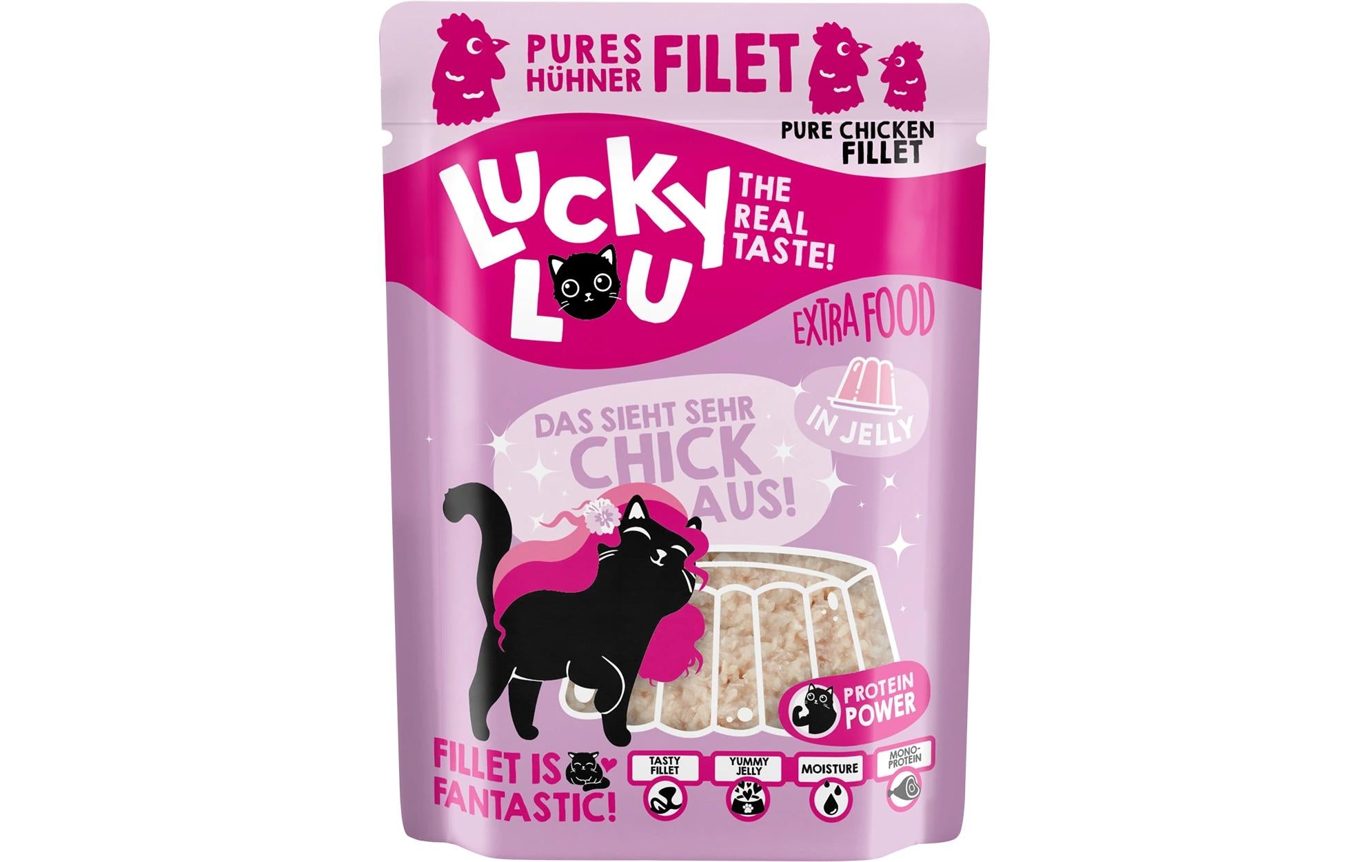 Lucky Lou, Nassfutter Extra Food Hühnerfile