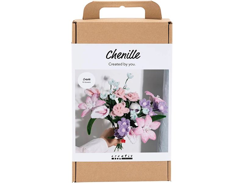 Creativ Company | Bastelset | Blumen, Chenilledraht