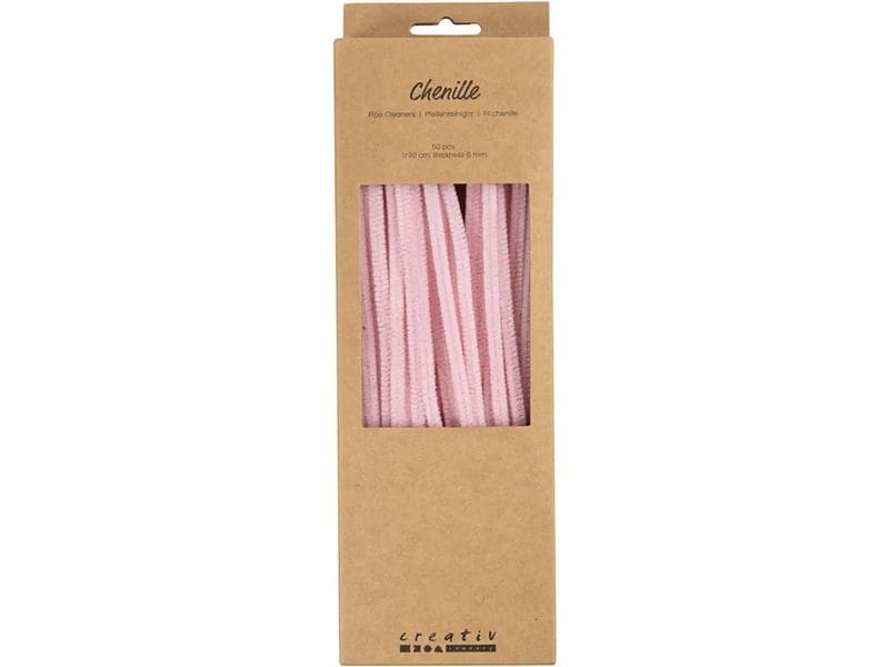 Creativ Company | Chenilledraht 50 Stück, Ro | 50 Stück, Rosa