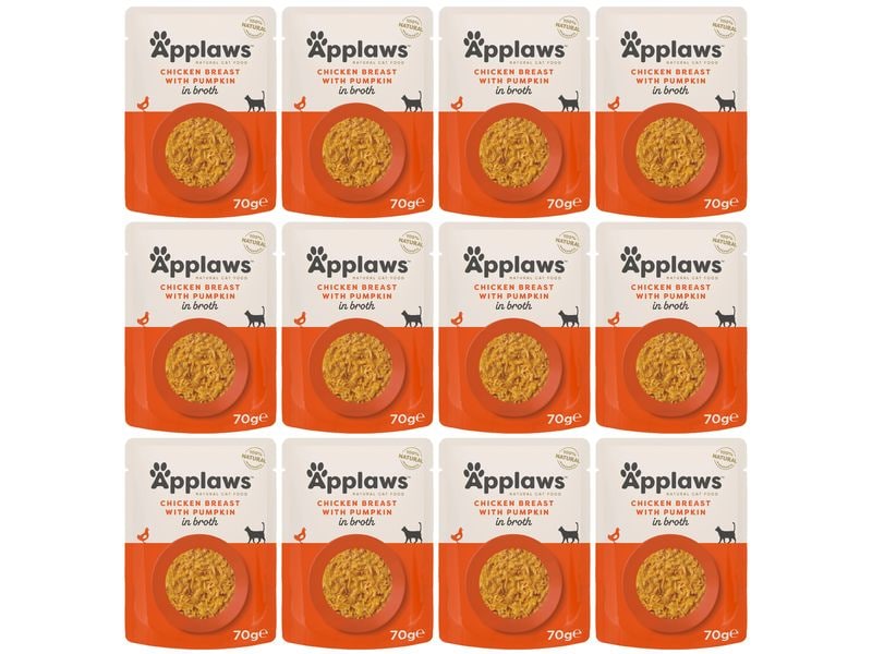 Applaws | Pouch Huhn & Kürbis Kit | 12x70g