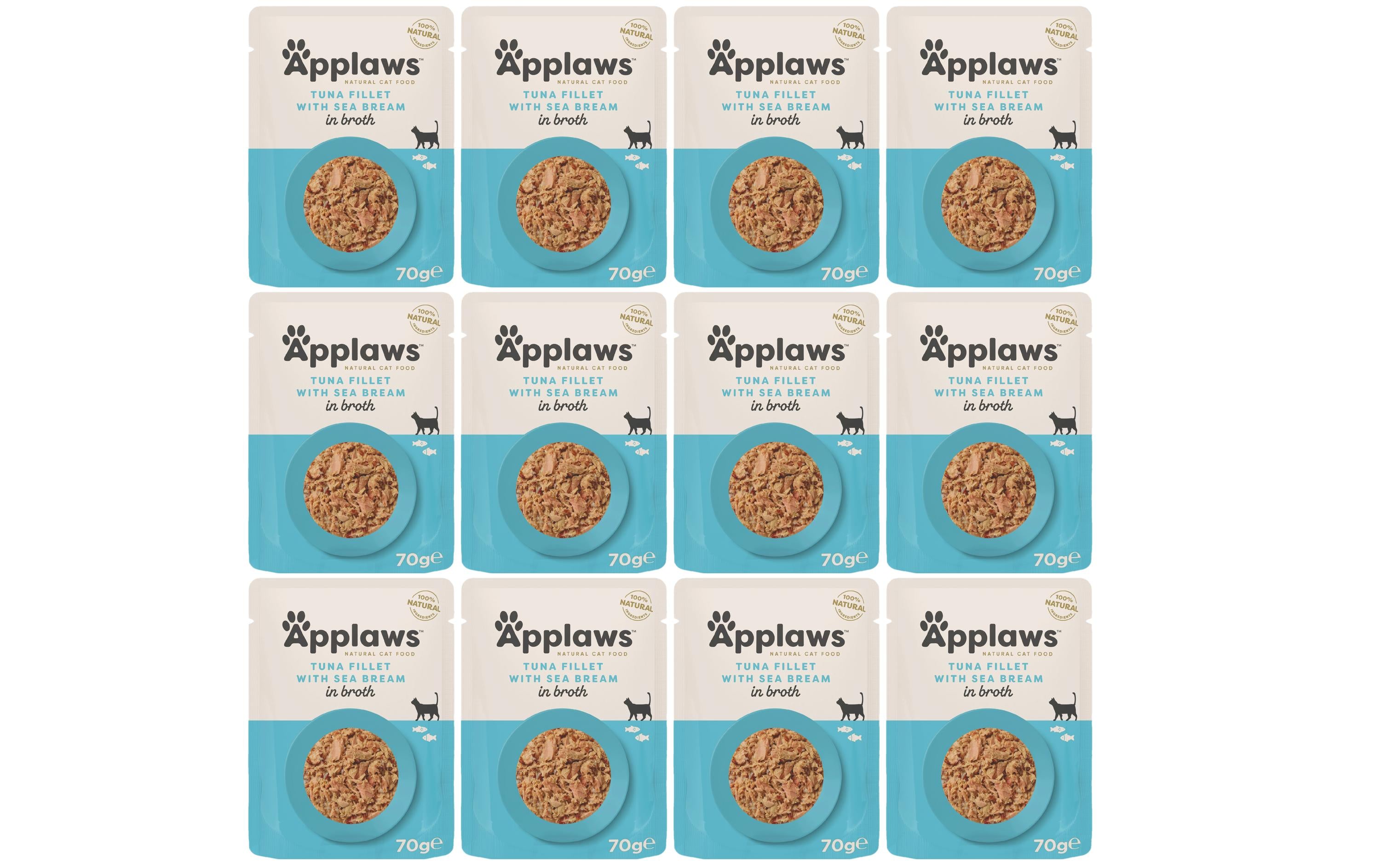 Applaws, Nassfutter Pouch Thunfisch & Seebr