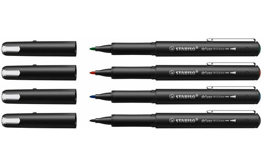 Stabilo driver Fineliner 0.8mm 4er Etui