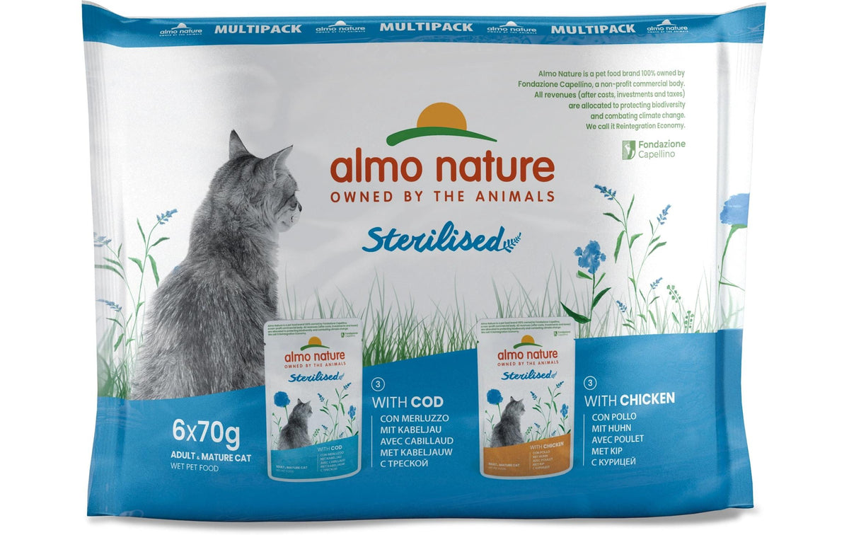 Almo Nature Nassfutter Sterilised Multipack