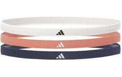 adidas, Hairbands Dunkelblau/Hellorange/Wei
