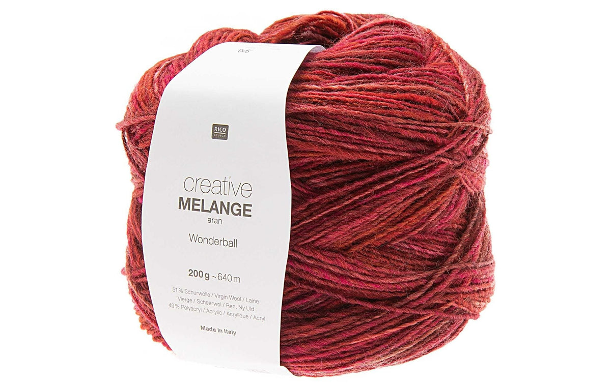 RICO Wolle Melange beere-mix