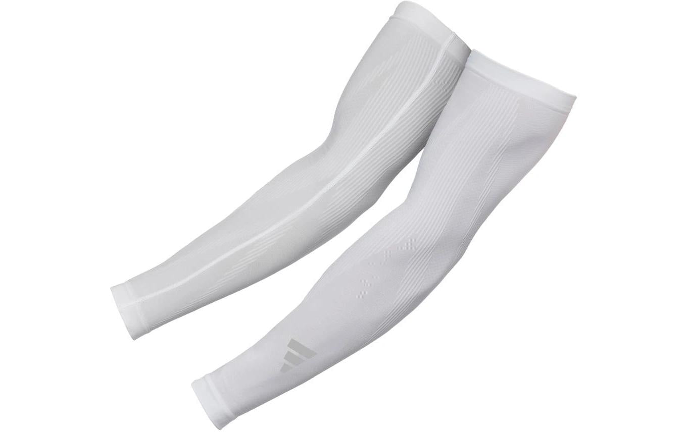 adidas, Compression Arm Sleeves Weiss, L-XL