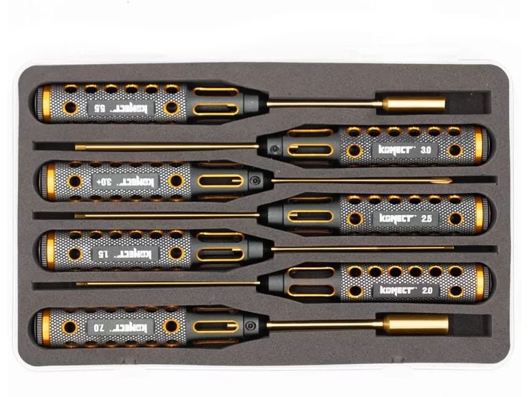 Konect | DELUXE-Werkzeugset limitiert | mit mit Titanium Niture behandelter Spitze