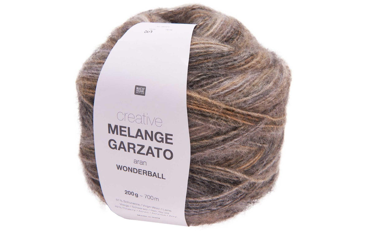 RICO Wolle Melange Garzato natur