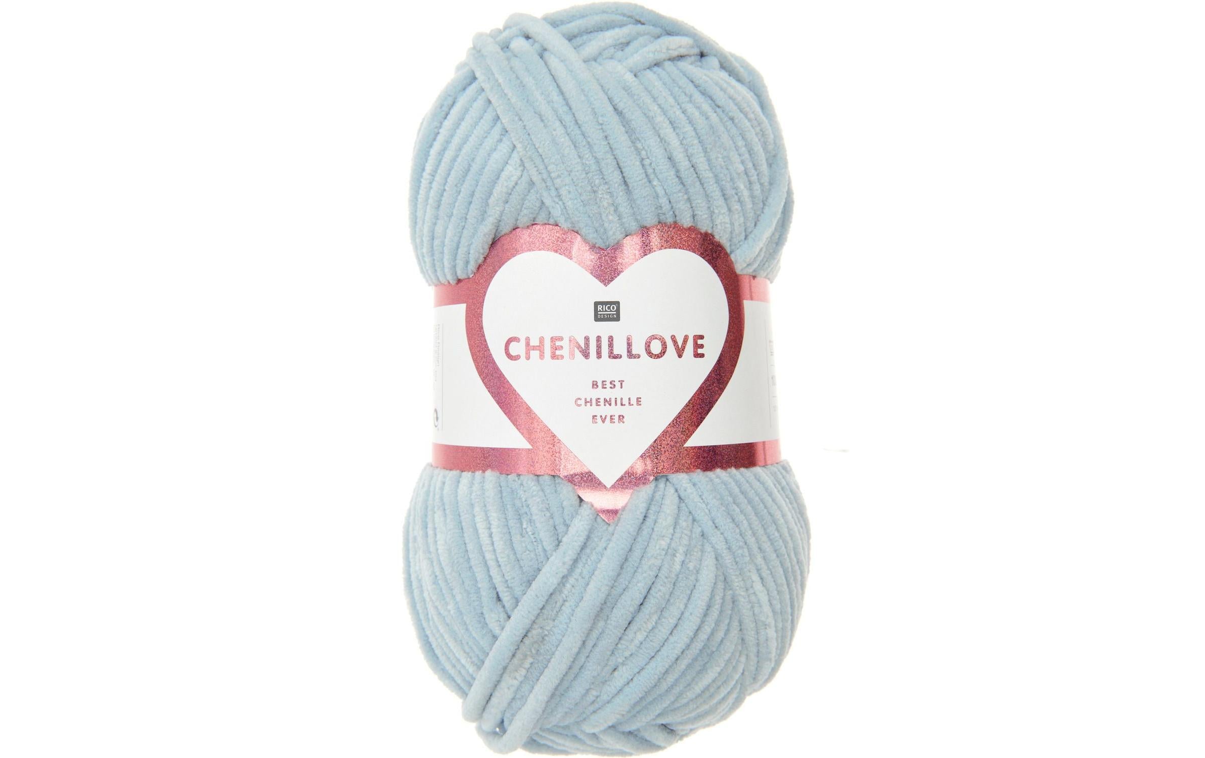 Rico Design, Wolle Chenillove 100 g, Hellbl