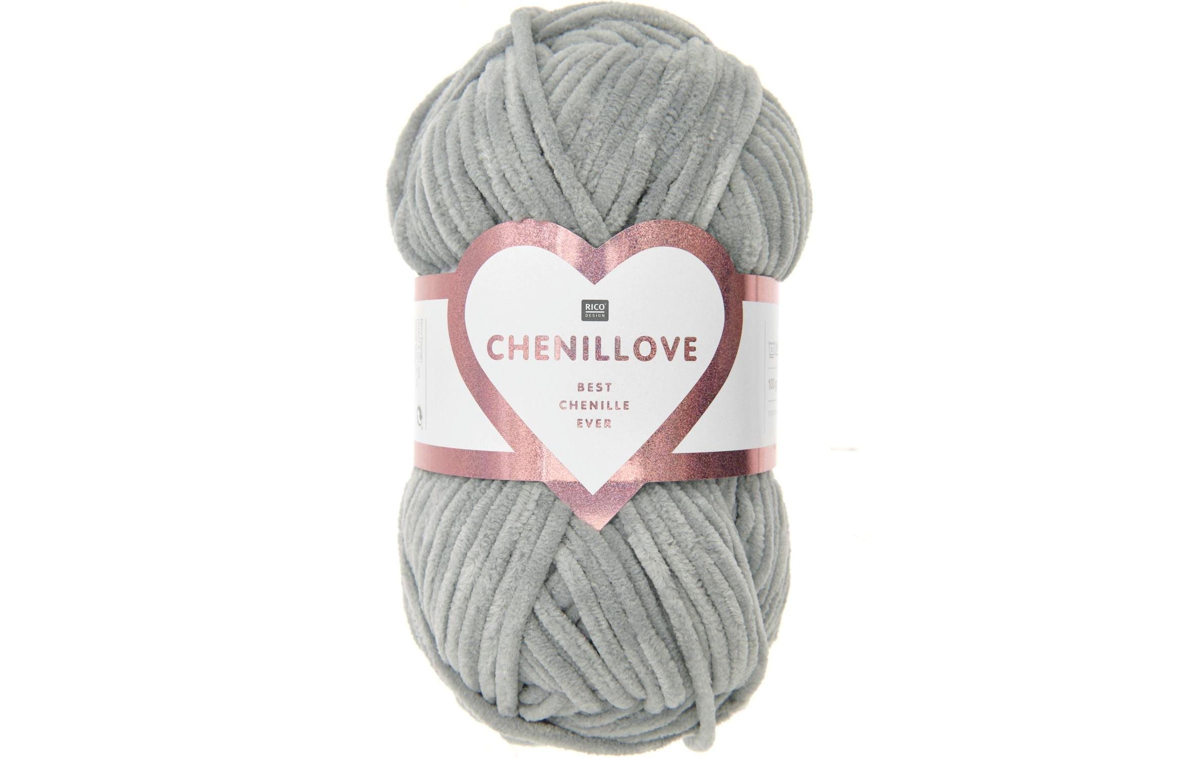 Rico Design, Wolle Chenillove 100 g, Grau