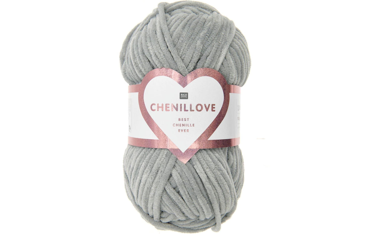 Rico Design, Wolle Chenillove 100 g, Grau
