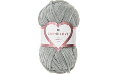 Rico Design, Wolle Chenillove 100 g, Grau