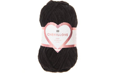 Rico Design, Wolle Chenillove 100 g, Schwar