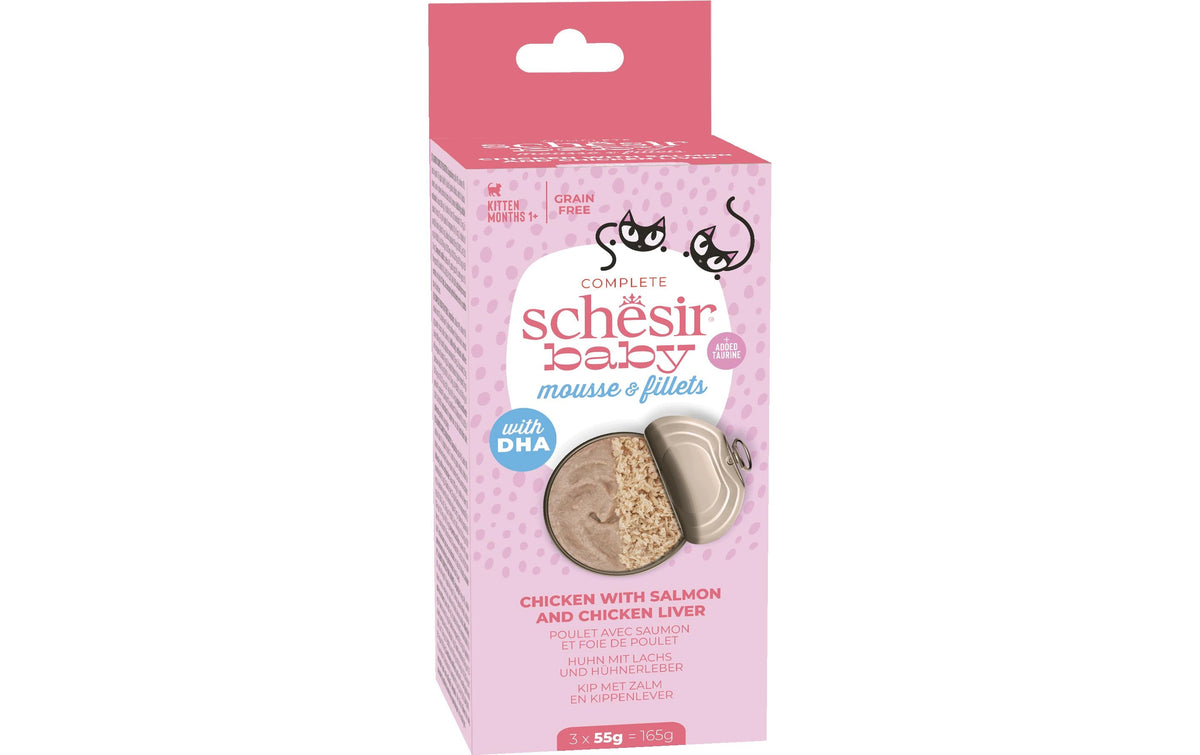 Schesir Baby Mousse & Fillets 3x55g
