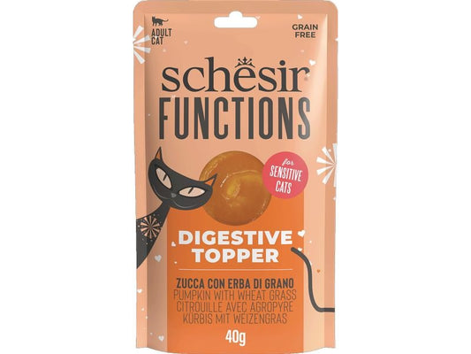 Schesir | Functions Digestive Topper 40g | Kürbis mit Weizengras