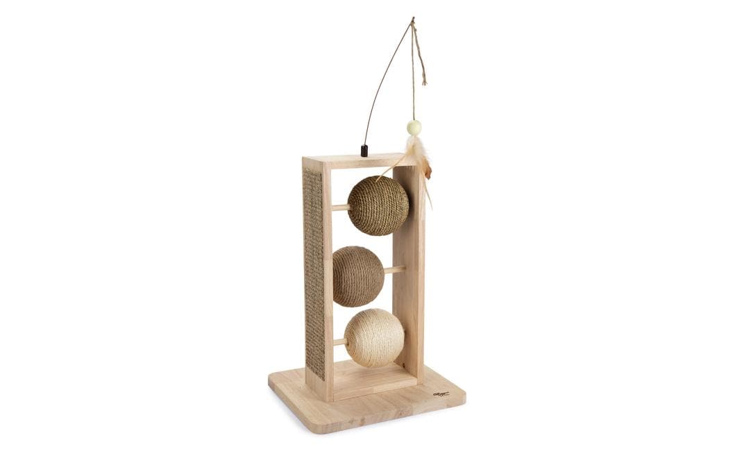 Designed by Lotte Holz Kratzbälle Holz/Jute