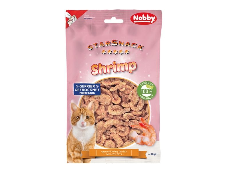 Nobby | StarSnack Shrimp 30g | Gefriergetrocknet