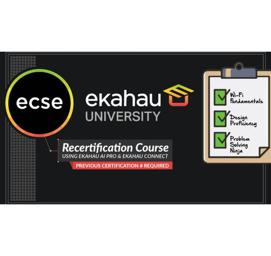 Ekahau ECSE Recertification Retake
