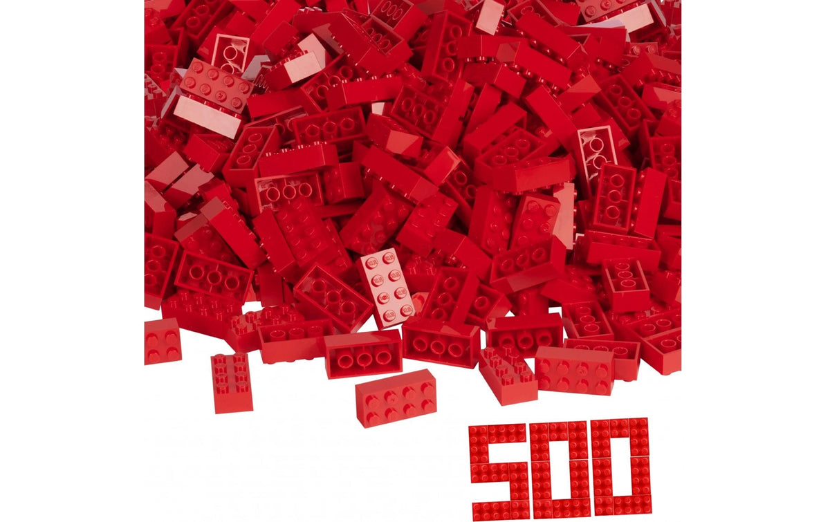 BLOX 500 rote 8er Steine lose