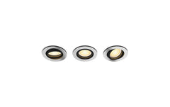 Philips Hue | White amb Milliskin Einbauspot | rund aluminium 3x350lm