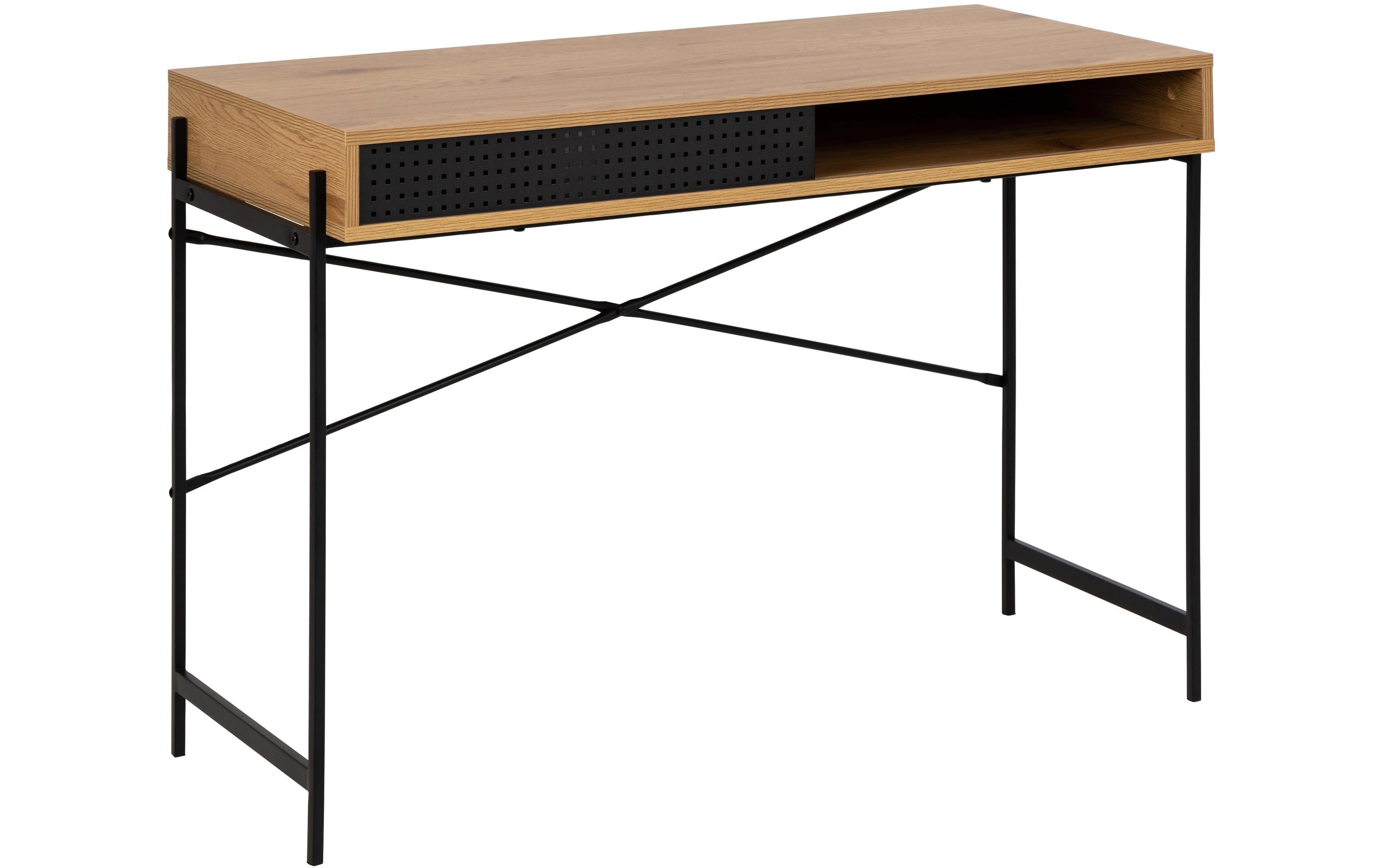 AC Design Bürotisch Angus schwarz braun
