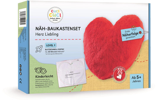 CuciCuci DIY Nähset Herz inkl. Anleitung