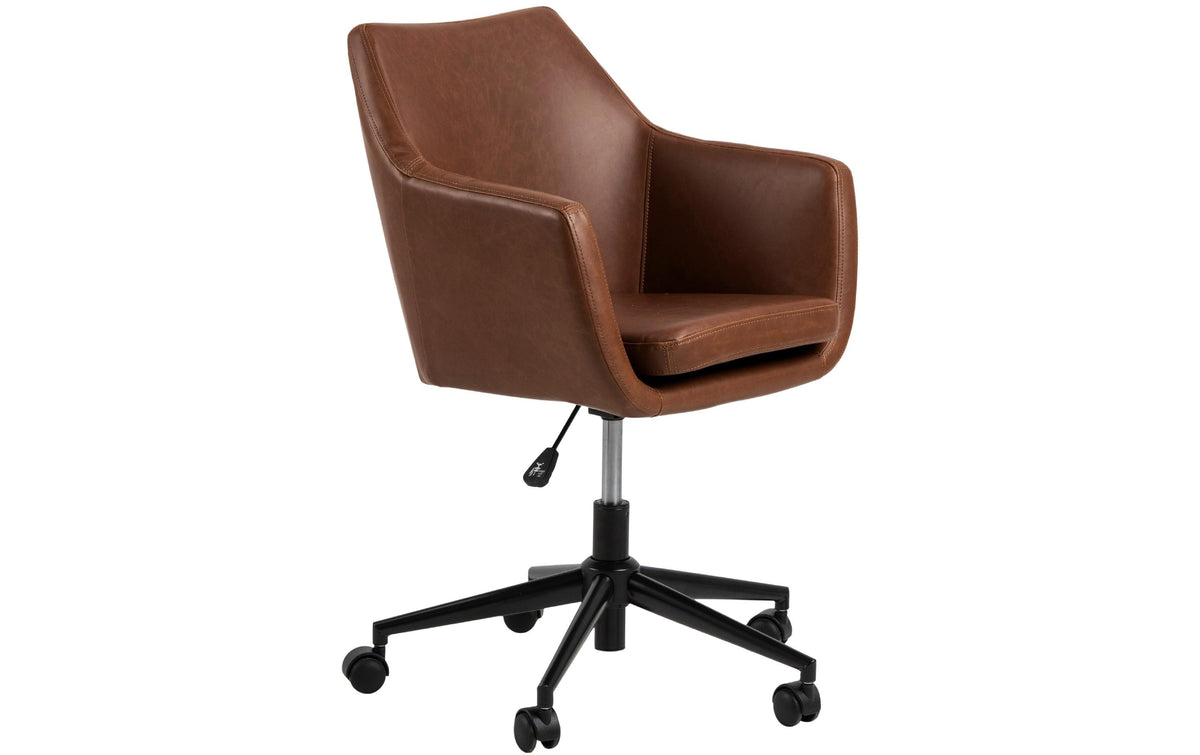 AC Design Bürostuhl Nora Leder cognac