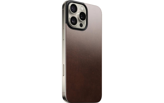 NOMAD Leder Magsafe Cover Rostbraun