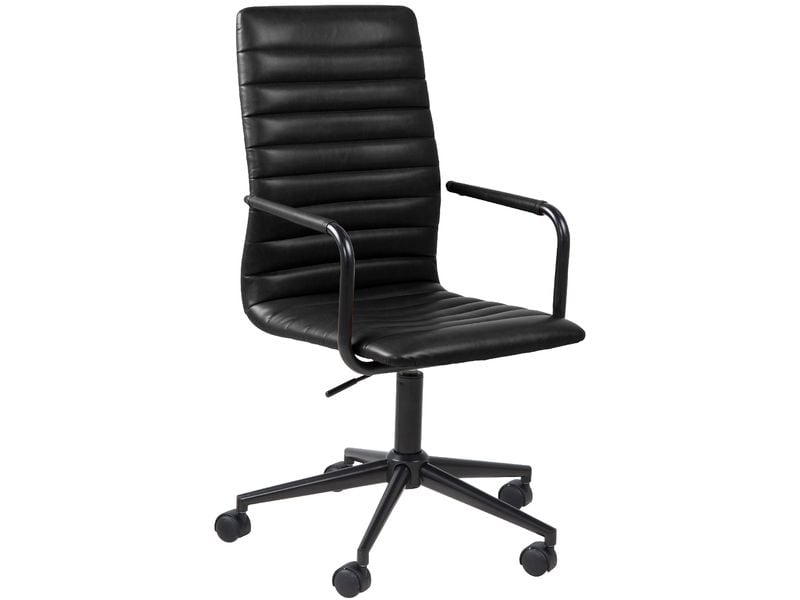 AC Design | Bürostuhl Winslow schwarz | mit Armlehnen und Bremsrollen