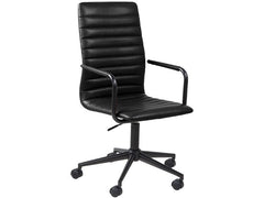AC Design | Bürostuhl Winslow schwarz | mit Armlehnen und Bremsrollen