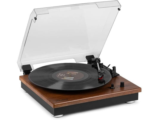 Audizio | RP112L | Plattenspieler mit Bluetooth, Holzoptik