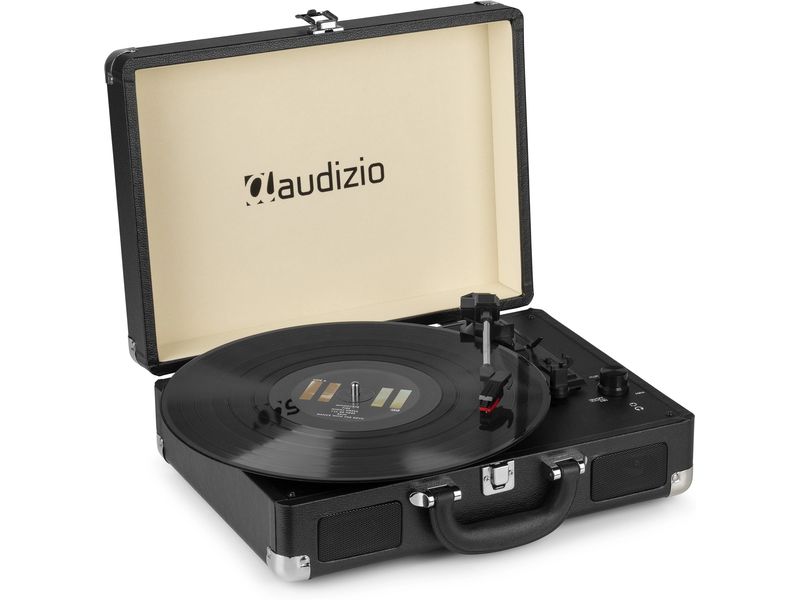 Audizio | RP114BK | Plattenspieler im Koffer, schwarz