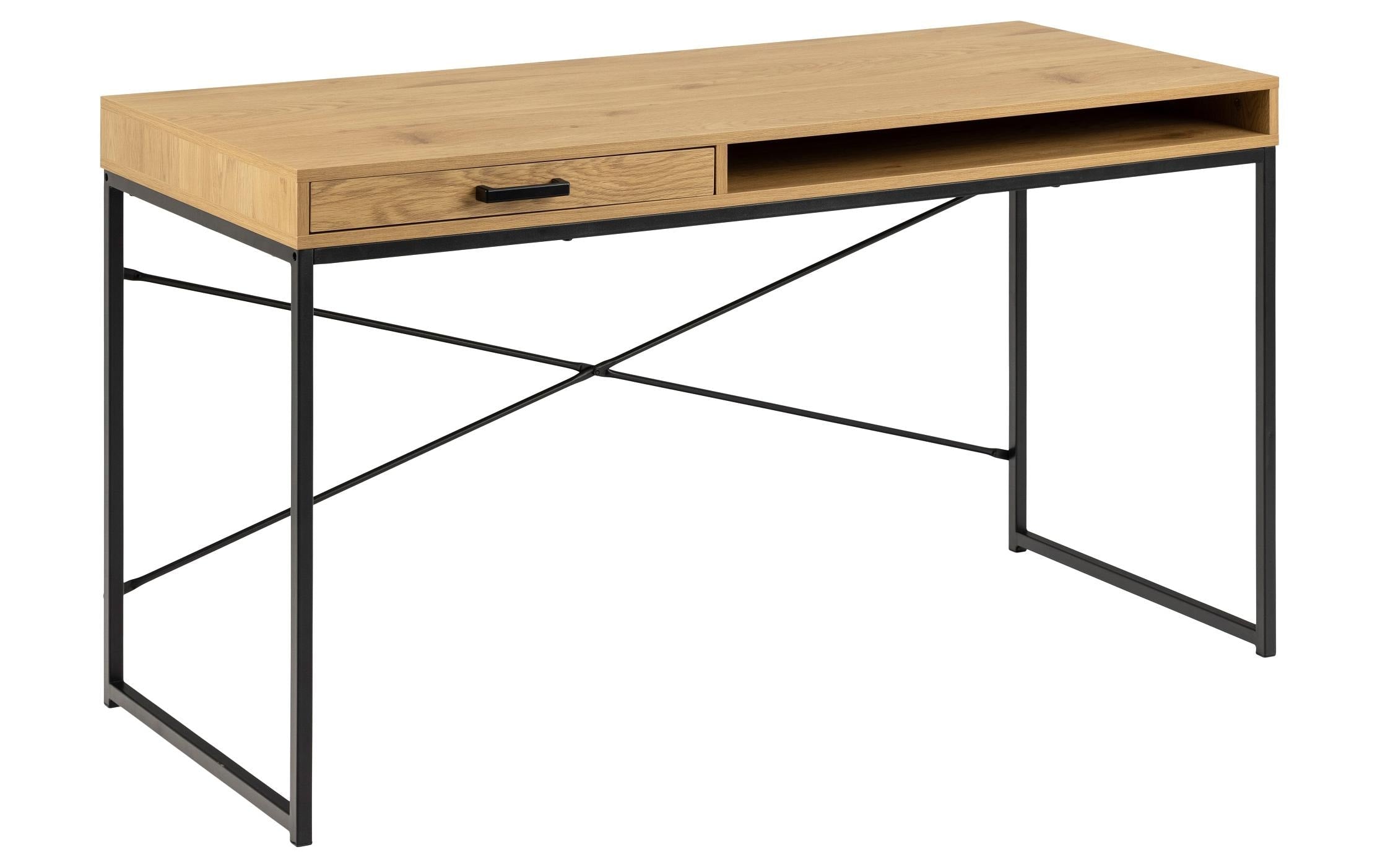 AC Design Bürotisch Seaford schwarz braun