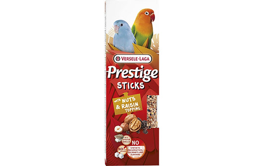 Versele Laga | Versele-Laga Prestige Sticks | Nüsse und Rosinen, 2St., 60g