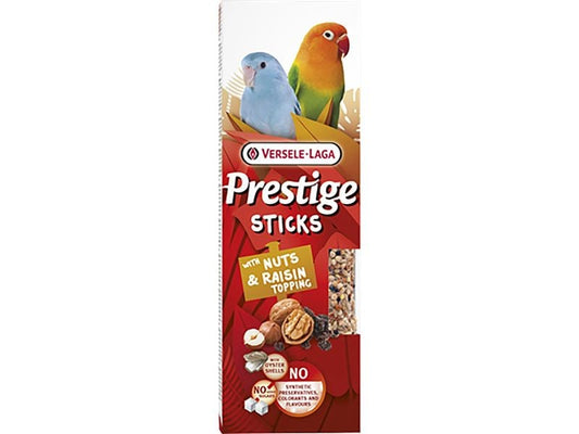 Versele Laga | Versele-Laga Prestige Sticks | Nüsse und Rosinen, 2St., 60g