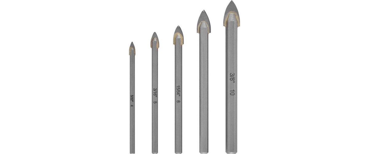 HM Glasbohrer  Set 5 tlg.