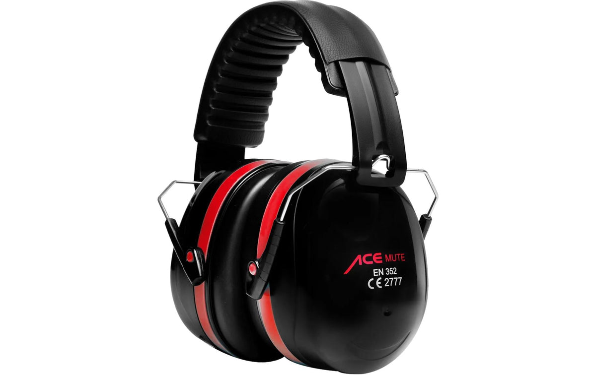 ACE Mute Kapsel Gehörschutz Schwarz/Rot